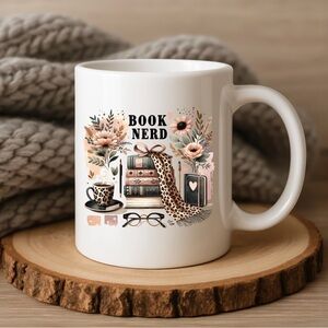 Book Nerd Ceramic Mug